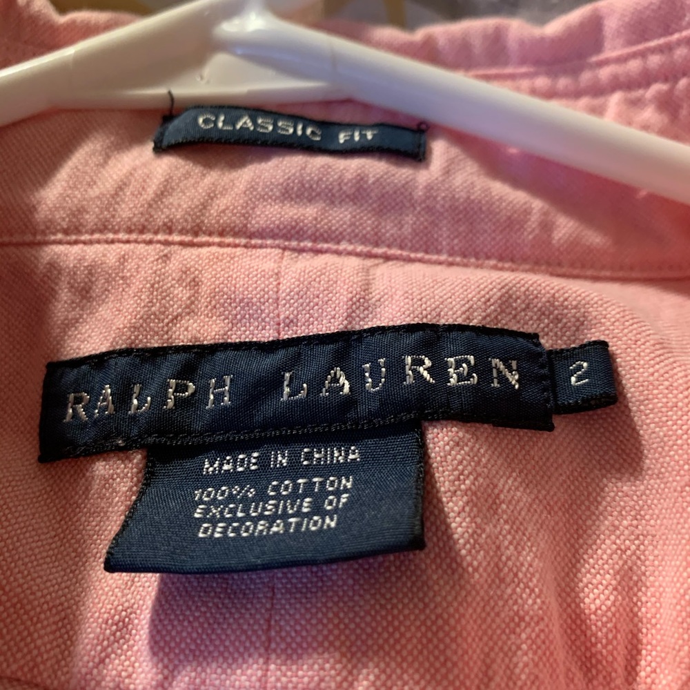 Pink Ralph Lauren button down. - Picture 2 of 2